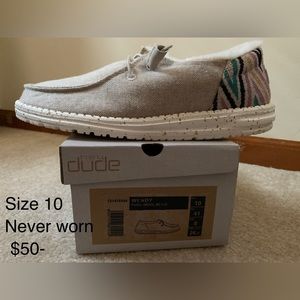 NEW - Hey Dude - Wendy - Funk Wool Beige shoes